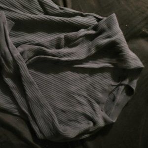 Overdyed Military Thermal Shirt, dark grey